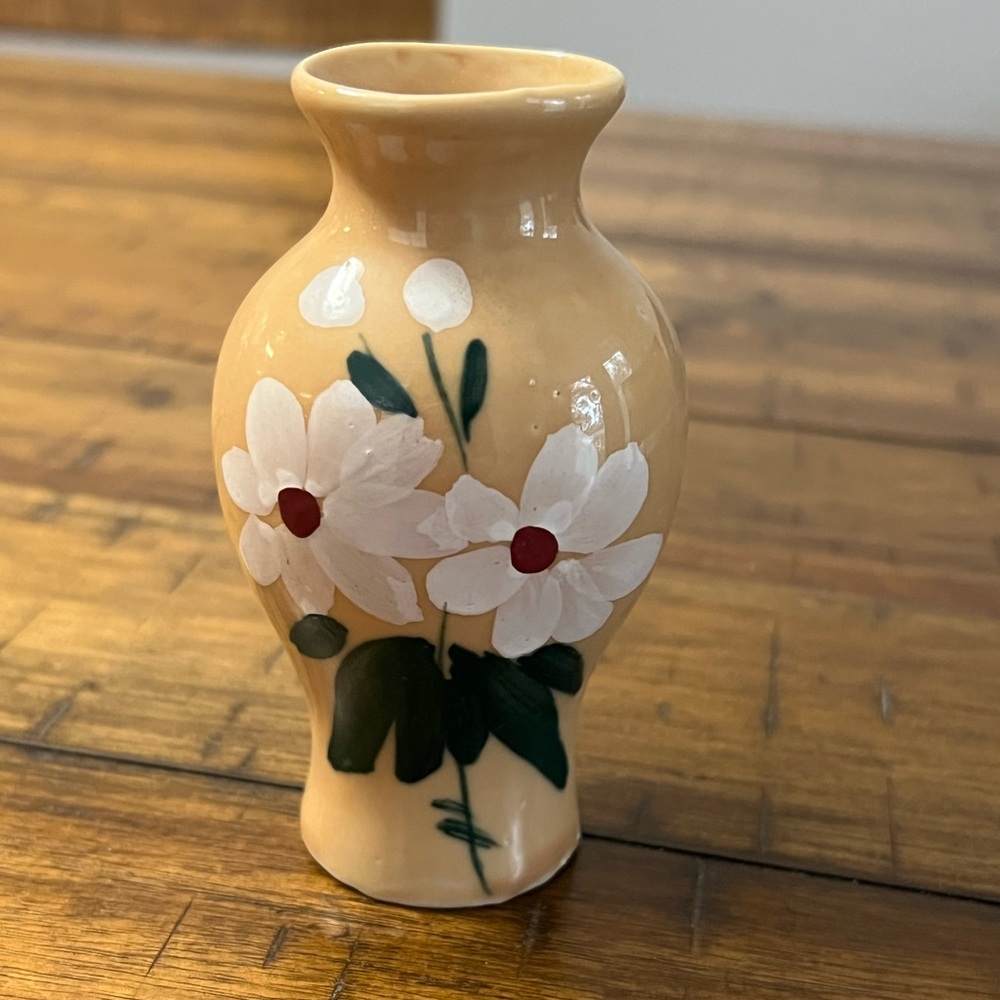 Floral Hand Painted Mini Vase
